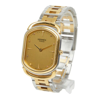 Hermes Rallye Watch Gold Silver Stainless Steel — view 2