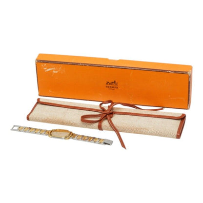 Hermes Rallye Watch Gold Silver Stainless Steel — view 8