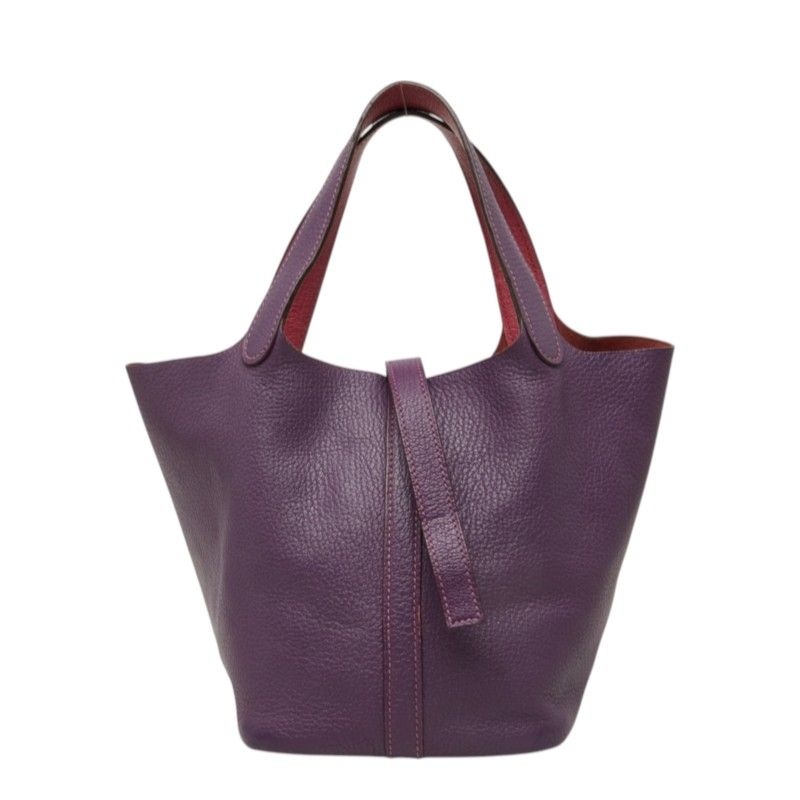 Hermes Picotin PМ Eclat Handbag Purple Chic Glitter Silver Goatskin Chevre