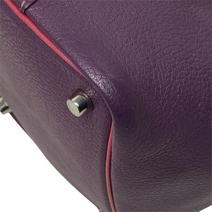 Hermes Picotin PМ Eclat Handbag Purple Chic Glitter Silver Goatskin Chevre — view 6