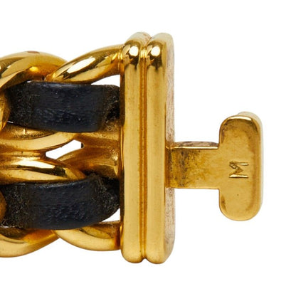 Chanel Premiere M Watch Black Gold Plated Leather Onyx — view 5