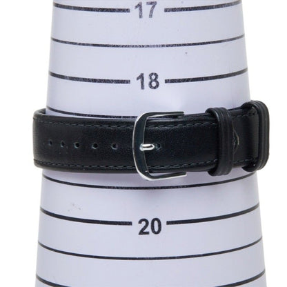 Loewe Anagram Watch 921 Silver Black Leather Stainless Steel — view 7