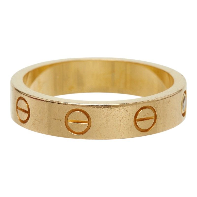 Cartier Mini Love Diamond Ring 51 18k Yellow Gold — view 2