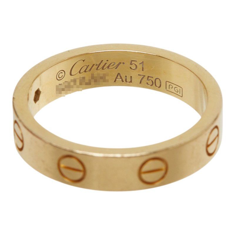 Cartier Mini Love Diamond Ring 51 18k Yellow Gold — view 5