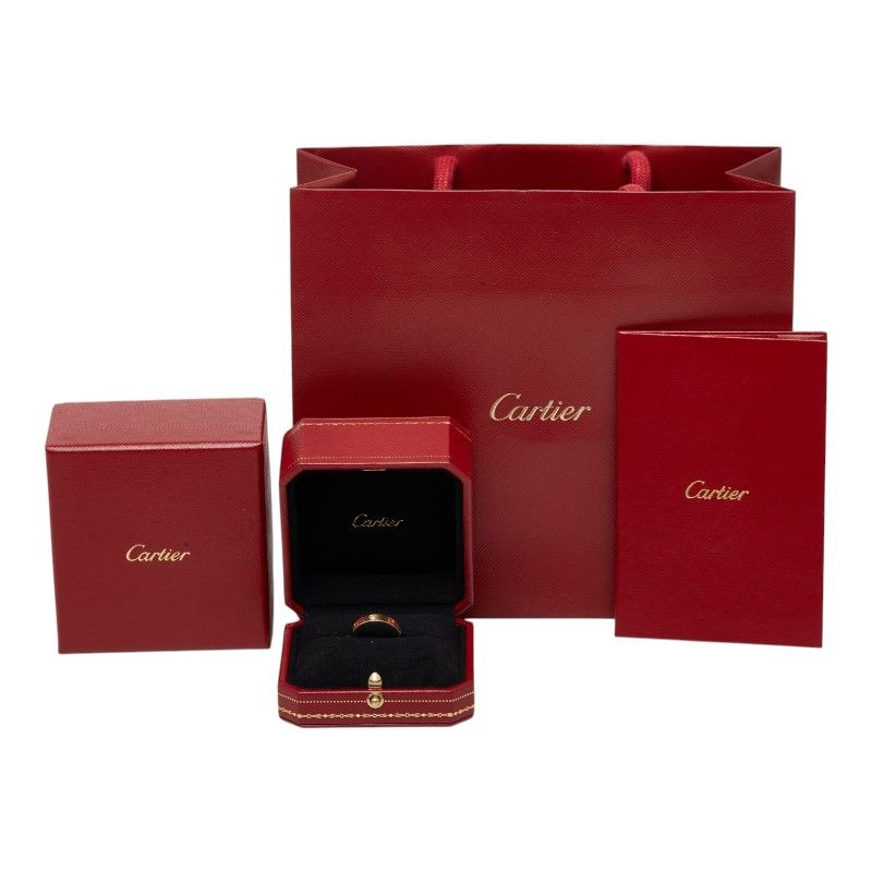 Cartier Mini Love Diamond Ring 51 18k Yellow Gold — view 7