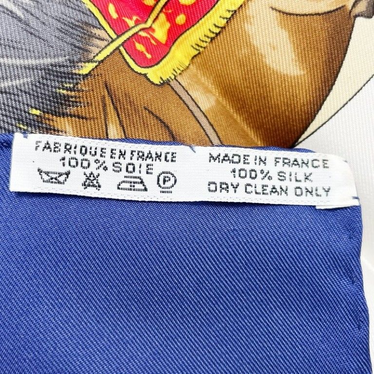 Hermes Scarf Carre 90 Multicolor Silk 100% Real Escuela Andaluza Del Arte — view 6