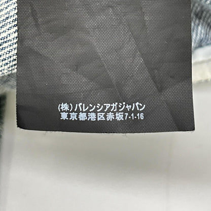 Balenciaga Blue Logo Denim Tracker Jacket 34 — view 7