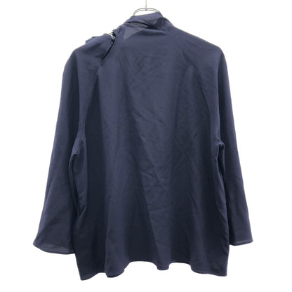 Hermes Silk Blouse Shirt Navy 44 — view 2