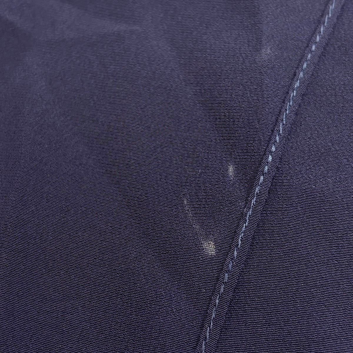 Hermes Silk Blouse Shirt Navy 44 — view 6