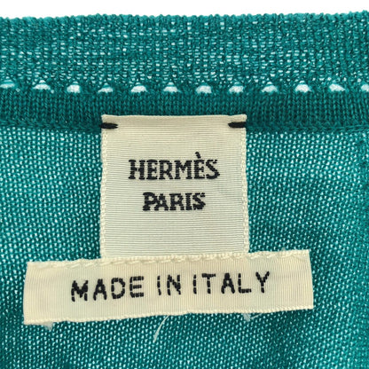 Hermes Cashmere Knit Cardigan Green 42 — view 3
