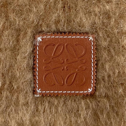 Loewe Anagram Wool Mohair Nylon Brown Scarf — view 4