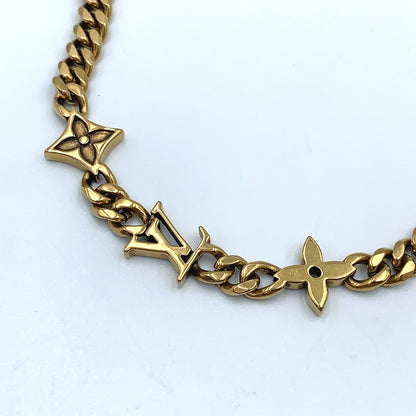Louis Vuitton Monogram Low Metal Gold Bracelet