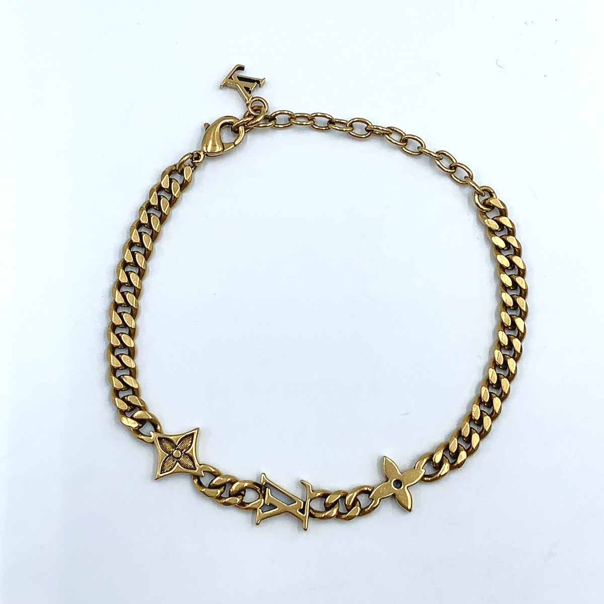 Louis Vuitton Monogram Low Metal Gold Bracelet — view 3