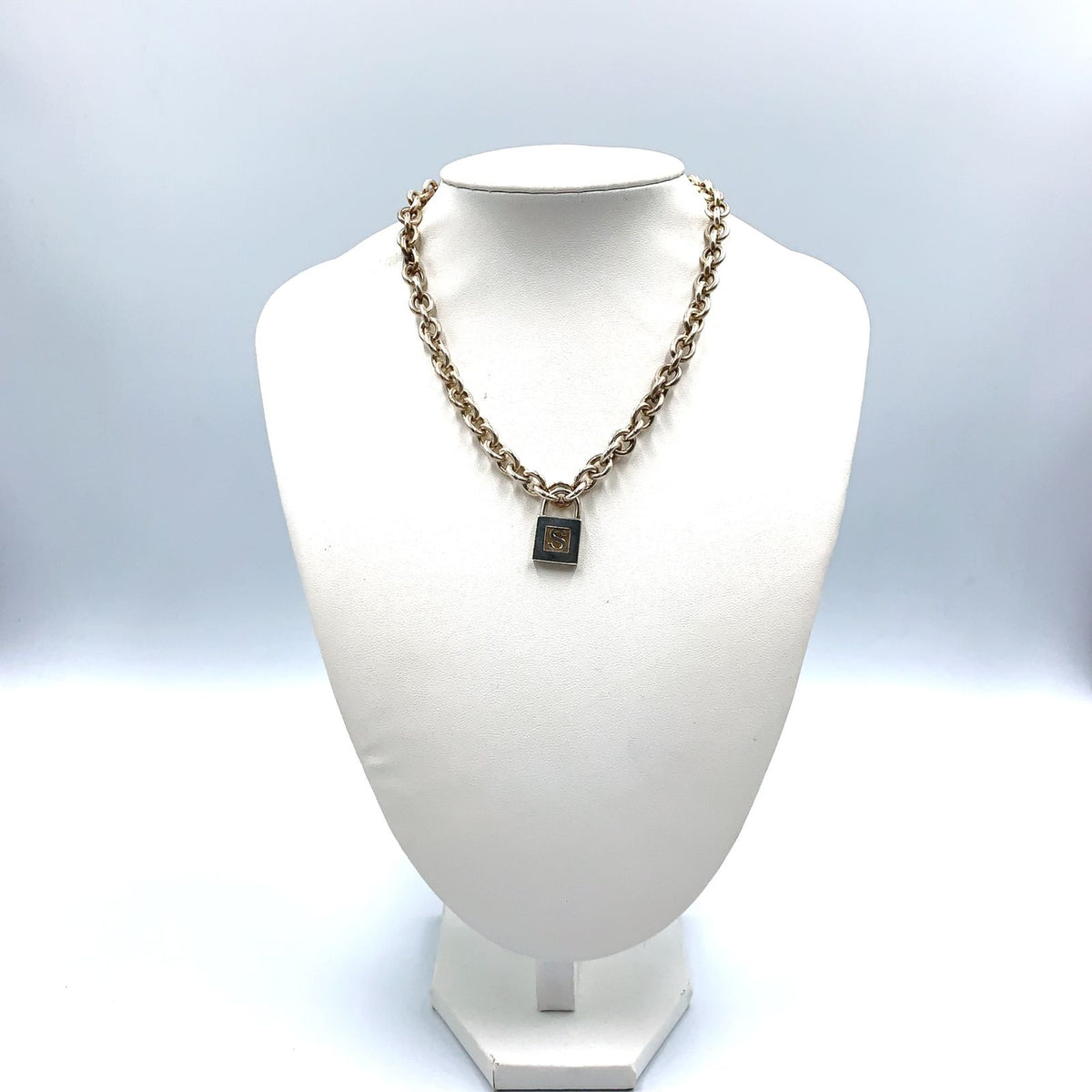 Tiffany & Co S Lock 925 Sterling Silver Necklace — view 8