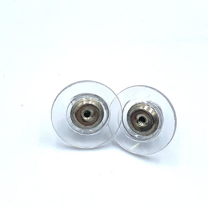 Dior D Logo Alphabet Dancing Metal Rhinestone Silver Earrings — view 5