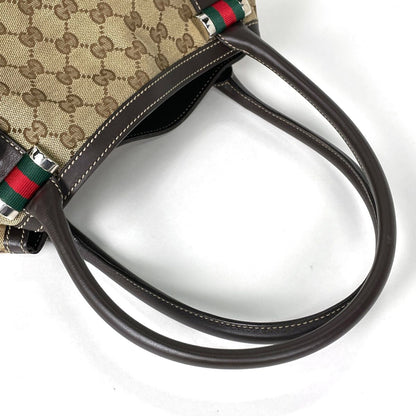 Gucci Tote Bag GG Pattern Canvas Brown — view 5