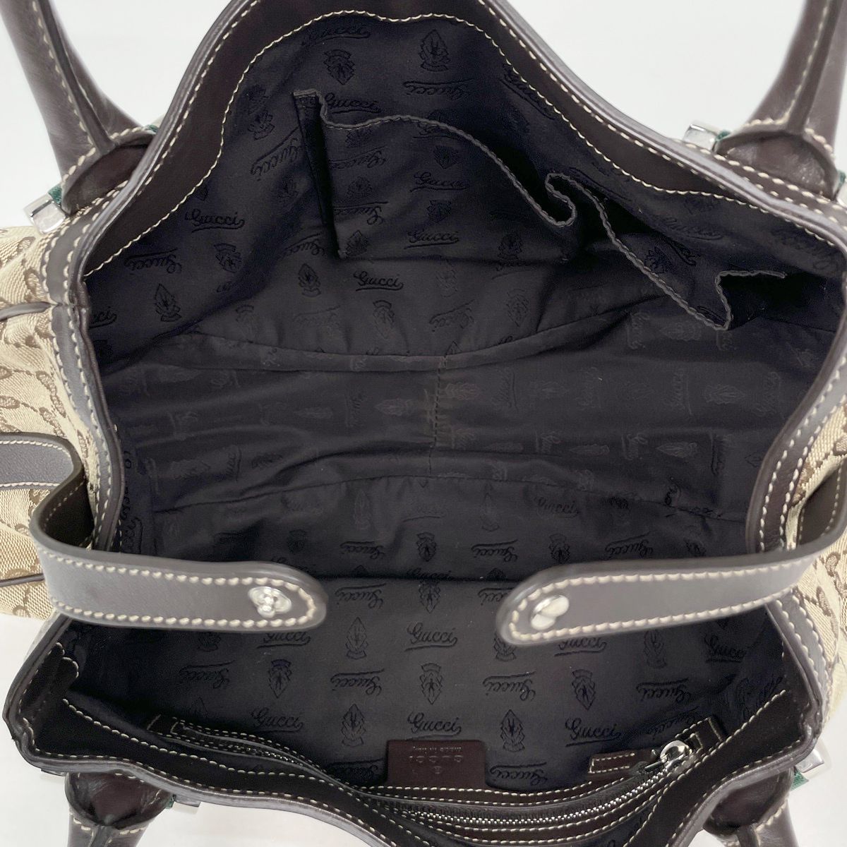 Gucci Tote Bag GG Pattern Canvas Brown — view 6