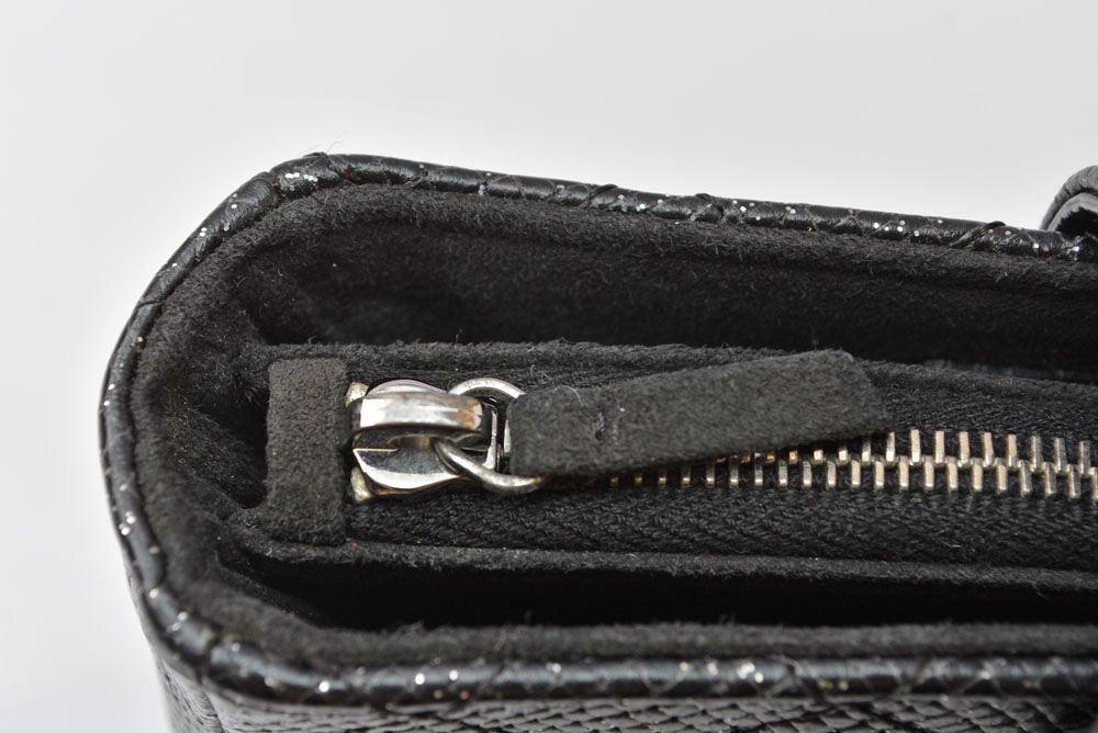 Chanel Pouch Card Case Coin Purse Leather Black — view 3