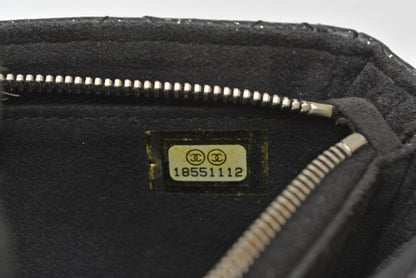 Chanel Pouch Card Case Coin Purse Leather Black — view 7