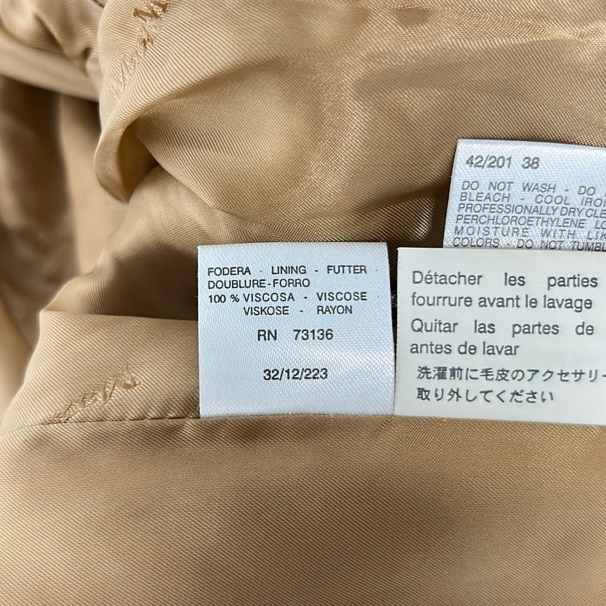 Max Mara Coat S Brown Wool Cashmere Winter Fur 38 — view 5