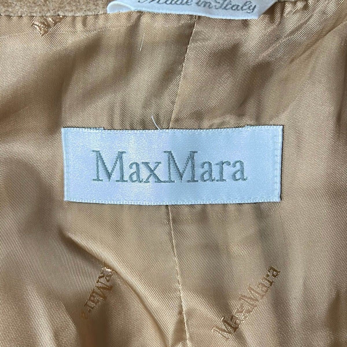 Max Mara Coat S Brown Wool Cashmere Winter Fur 38 — view 3