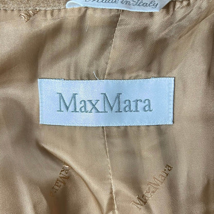 Max Mara Coat S Brown Wool Cashmere Winter Fur 38 — view 3