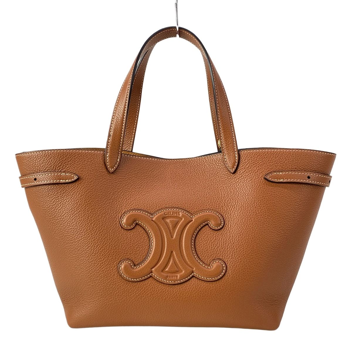 Celine Tote Bag Mini Cabas Anais Cuir Triomphe Tan