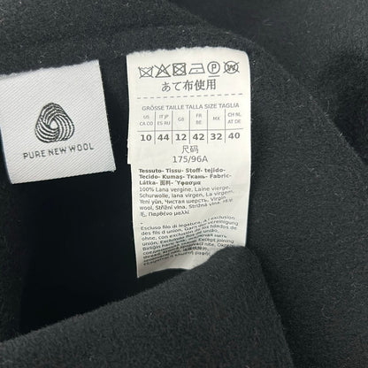 Max Mara S Coat L Black Double Face 44 — view 4
