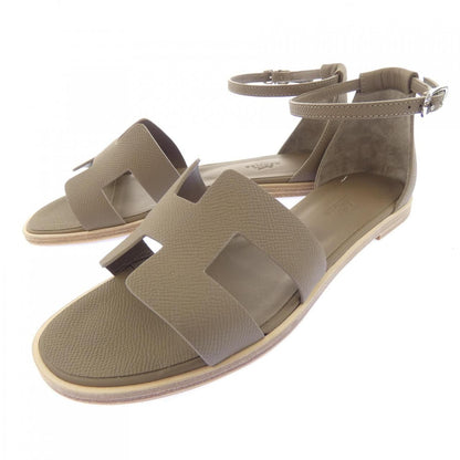 Hermes Santorini Sandals Brown — view 3