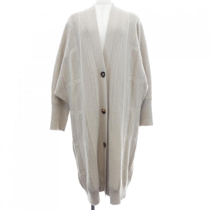 Hermes Long Cardigan Beige