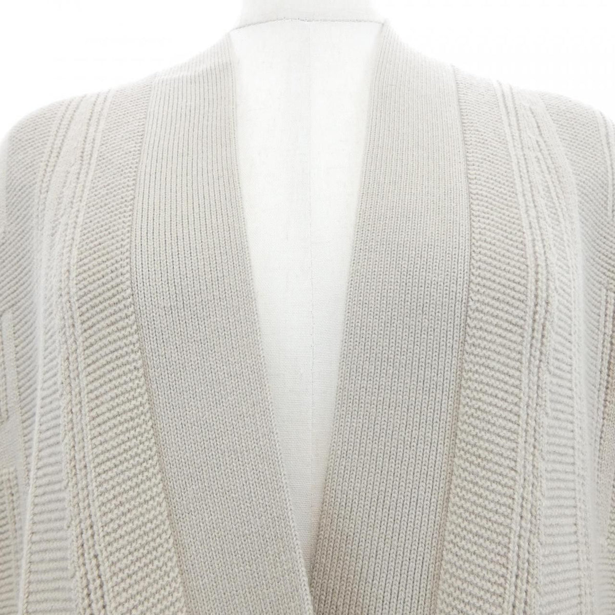 Hermes Long Cardigan Beige — view 5