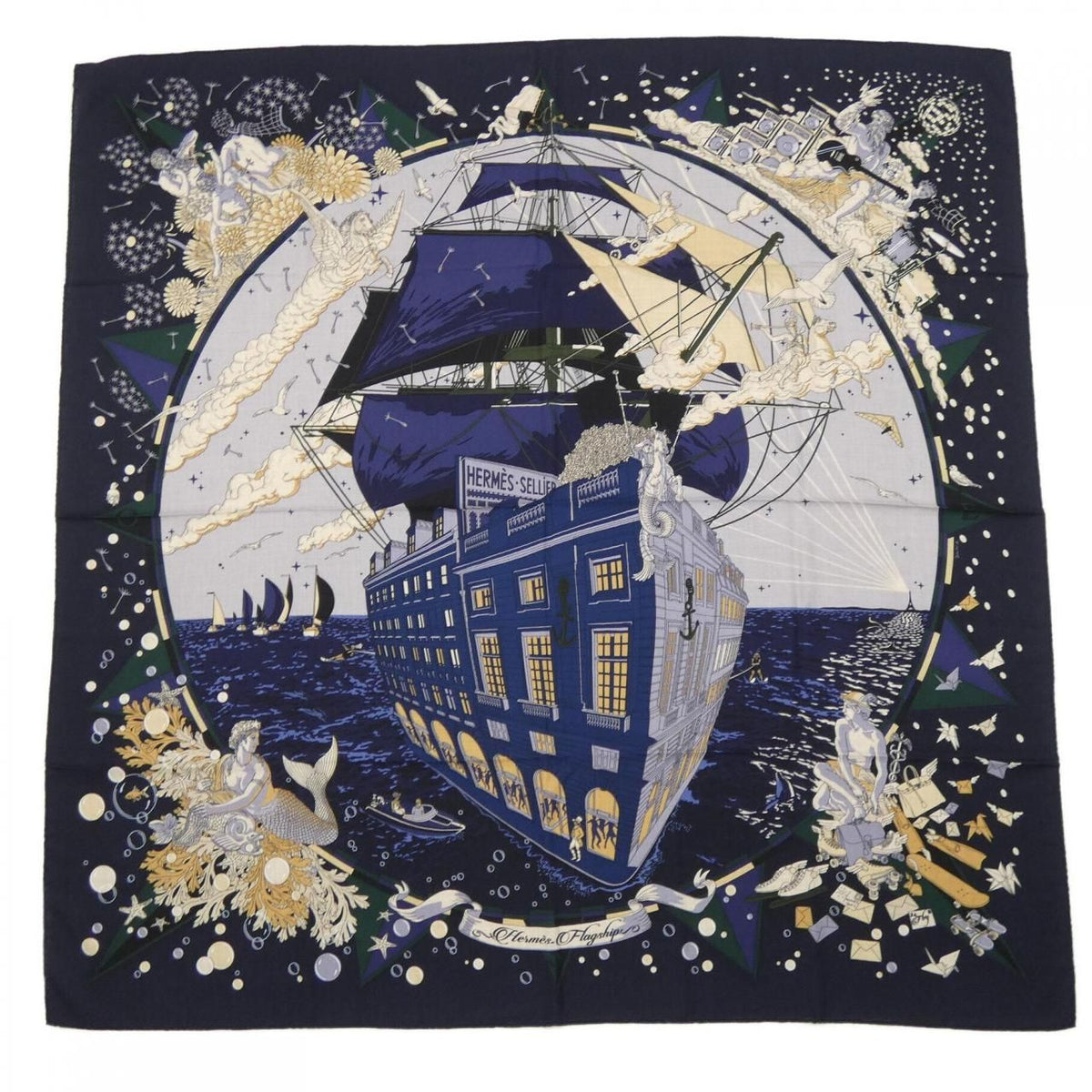 Hermes Flagship Carre Geant 140 Shawl Scarf