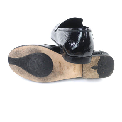 Louis Vuitton Soho Line Leather Loafers Black with LV — view 7