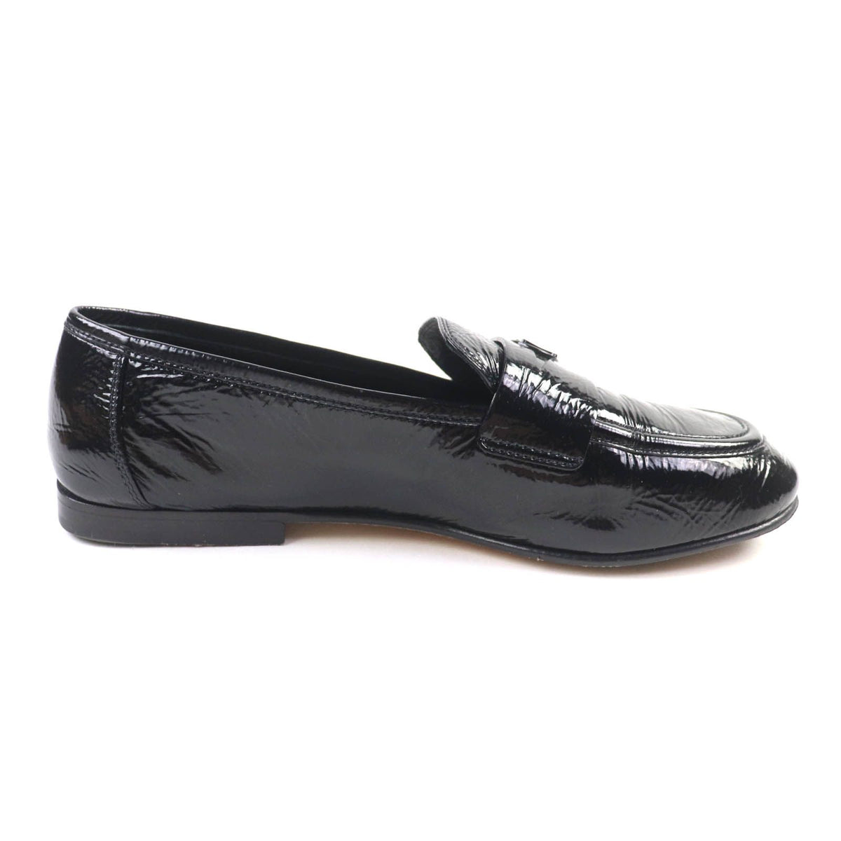 Louis Vuitton Soho Line Leather Loafers Black with LV — view 6