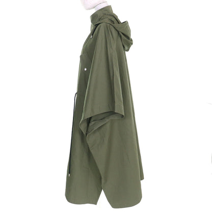 Dior Cotton 100% Bee Embroidery Hooded Military Cape Coat Khaki XS — view 2