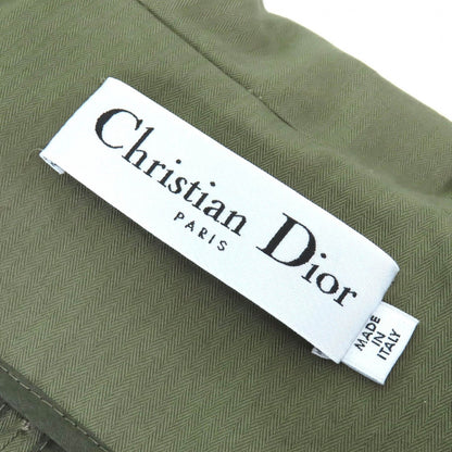 Dior Cotton 100% Bee Embroidery Hooded Military Cape Coat Khaki XS — view 8