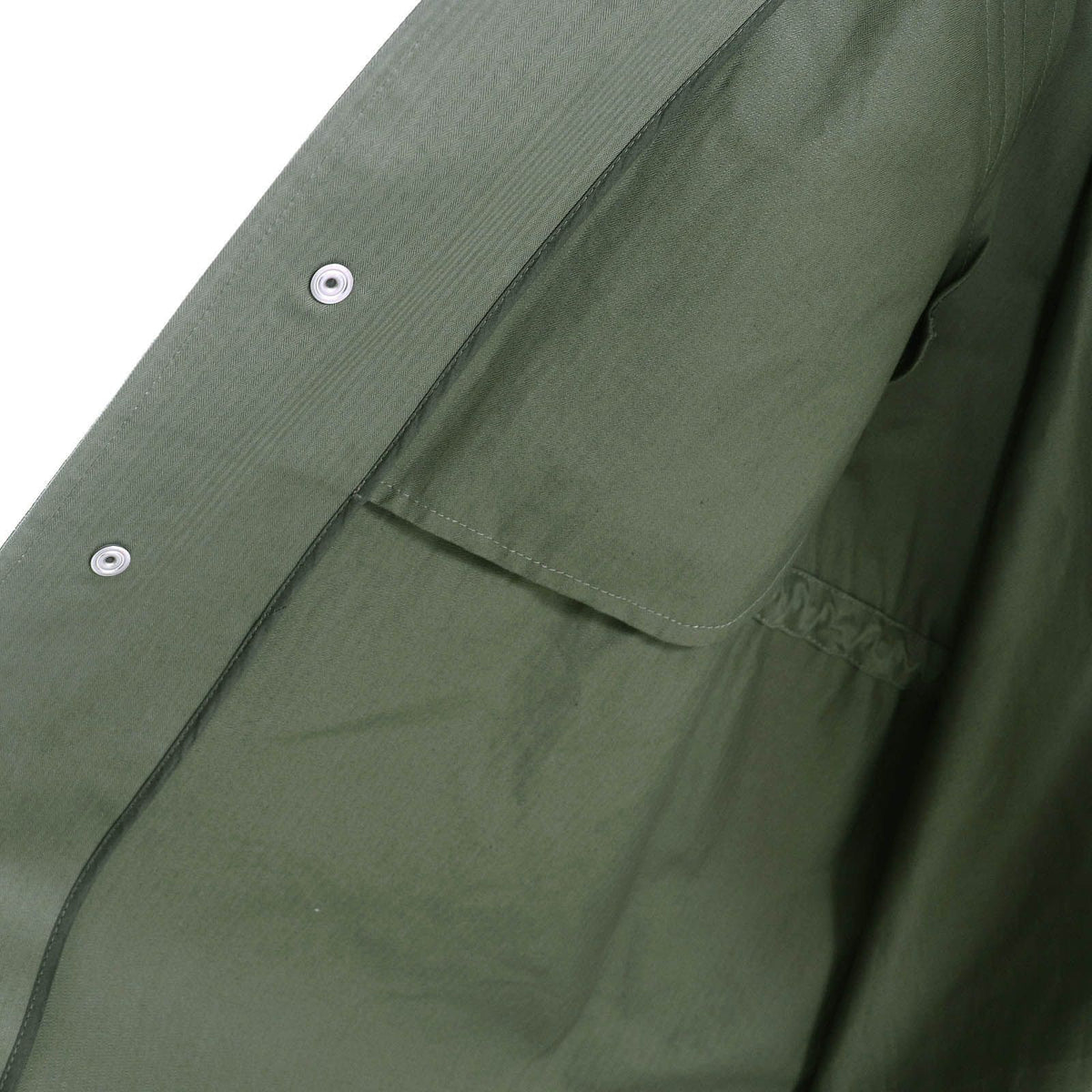 Dior Cotton 100% Bee Embroidery Hooded Military Cape Coat Khaki XS — view 5