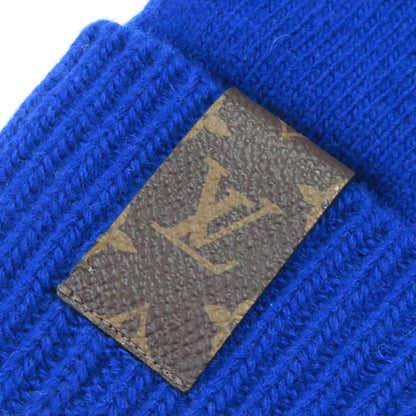 Louis Vuitton Glove Maille LV Medallion Wool 100% Knit Gloves Blue — view 7