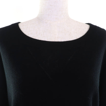 Hermes Cashmere Cotton H Logo Design Boat Neck Dropshoulder Short Sleeve Knit — view 4