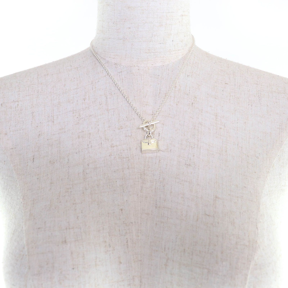 Hermes Amulette Kelly Pendant Silver — view 4
