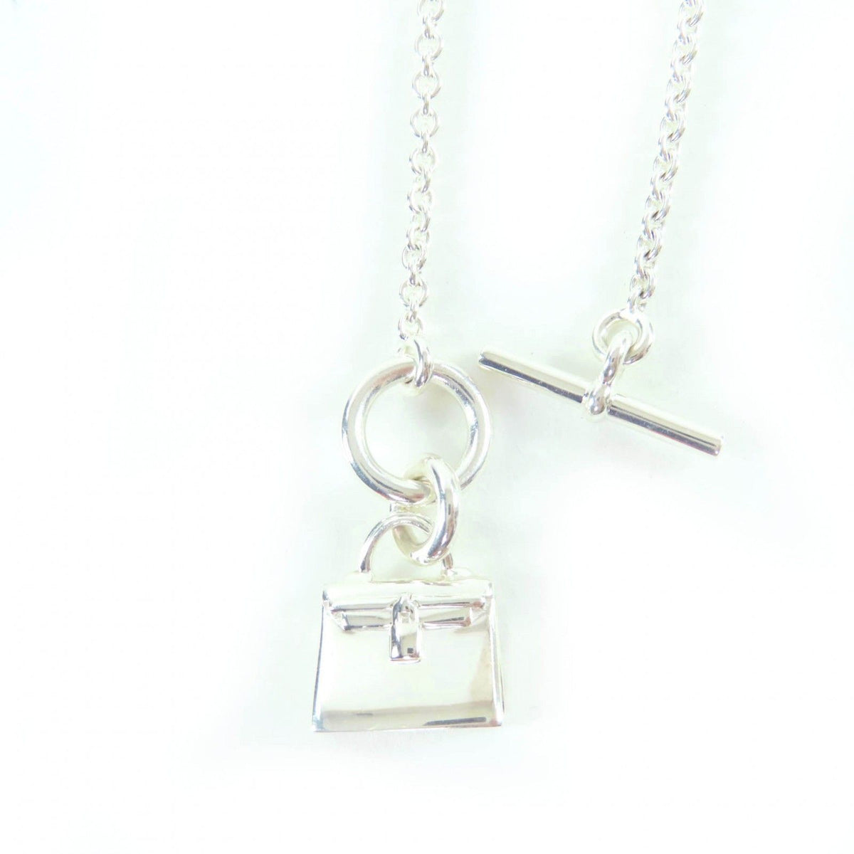 Hermes Amulette Kelly Pendant Silver — view 7