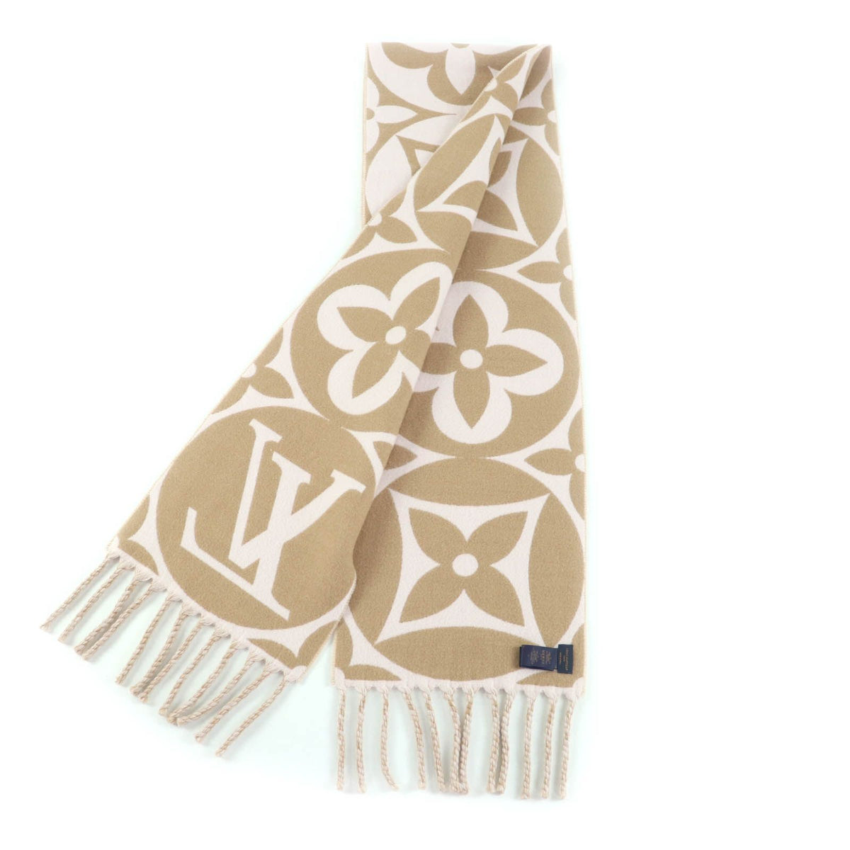 Louis Vuitton Flight Mode Scarf LV Medallion Beige Rose — view 2