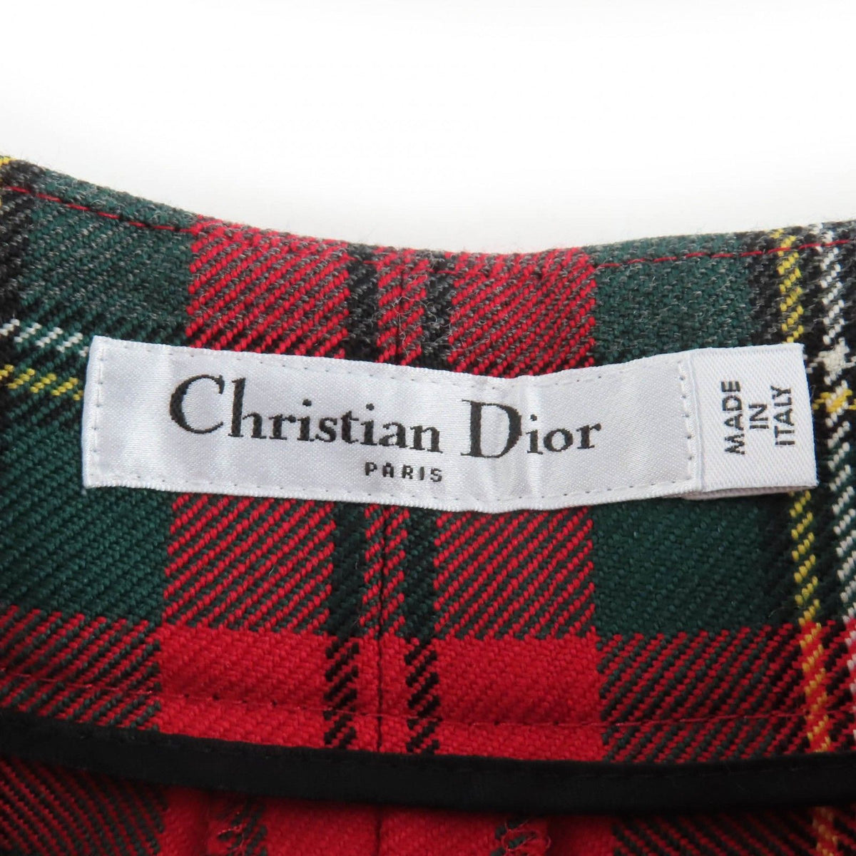 Dior Wool 100% Check Pattern Pants Multicolor 38 — view 7