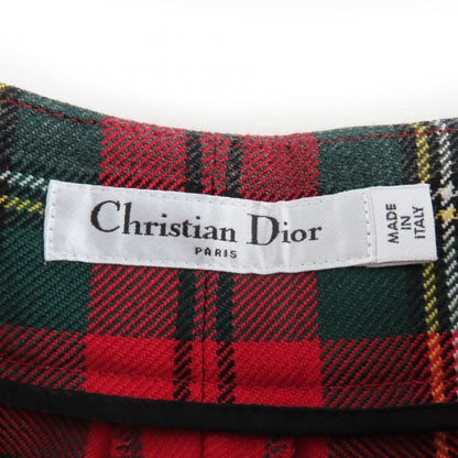 Dior Wool 100% Check Pattern Pants Multicolor 38 — view 7
