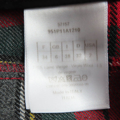 Dior Wool 100% Check Pattern Pants Multicolor 38 — view 8