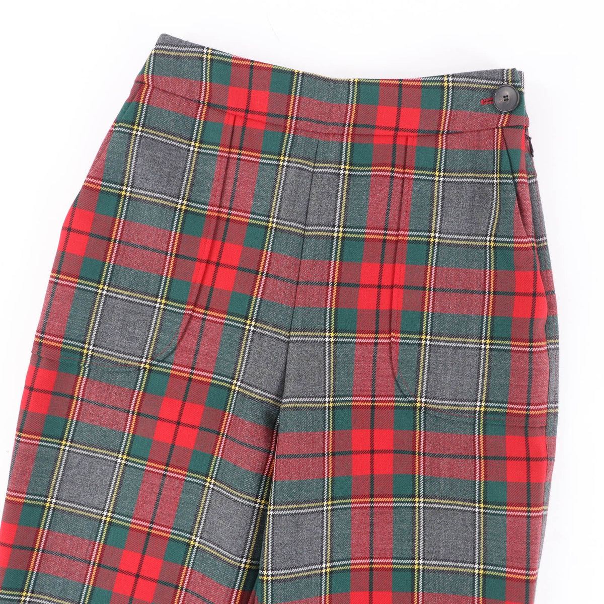 Dior Wool 100% Check Pattern Pants Multicolor 38 — view 3