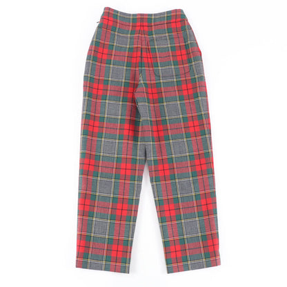 Dior Wool 100% Check Pattern Pants Multicolor 38 — view 2