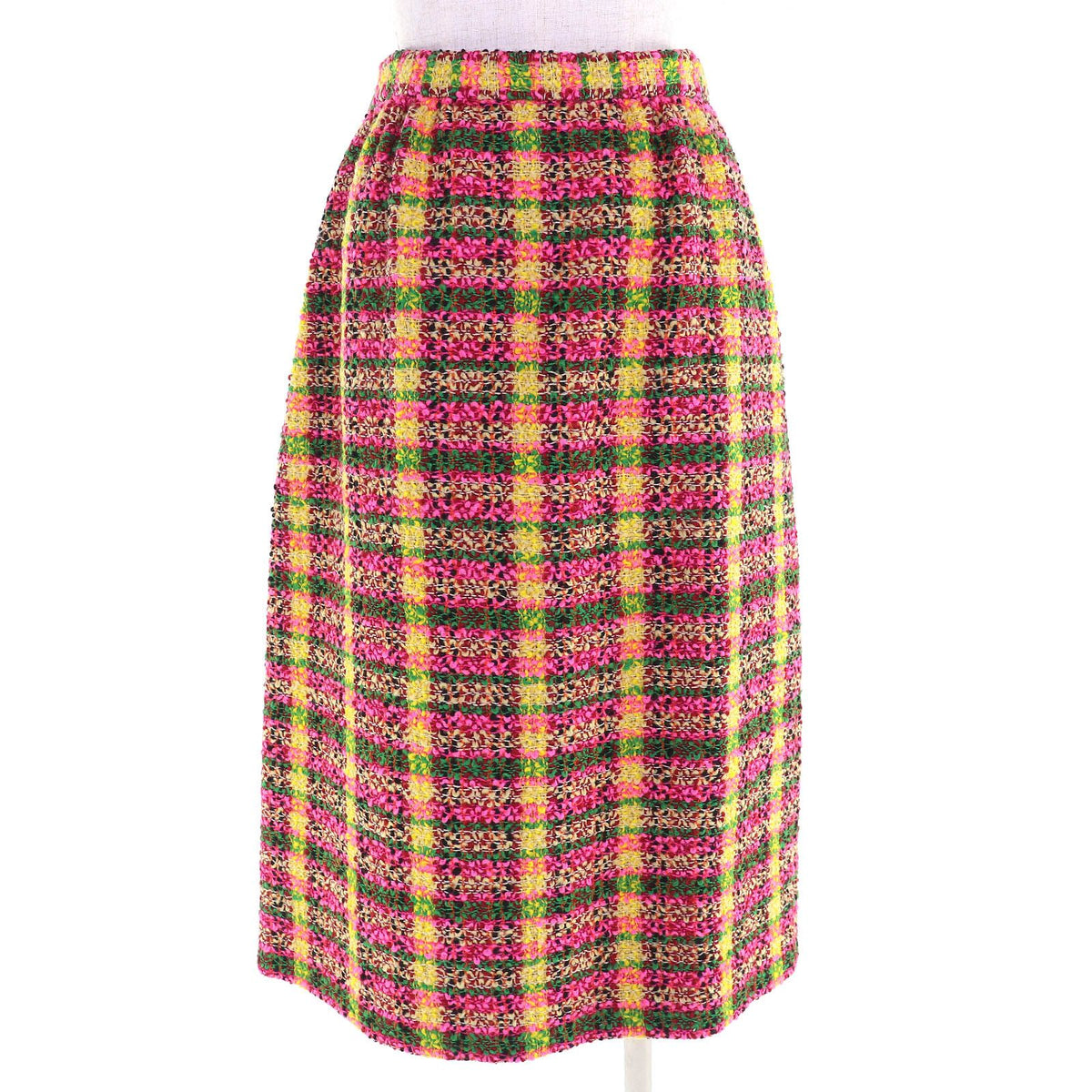 Gucci Some Silk 100% Lion Button All Over Print Wool Long Skirt Multicolor 36 — view 3