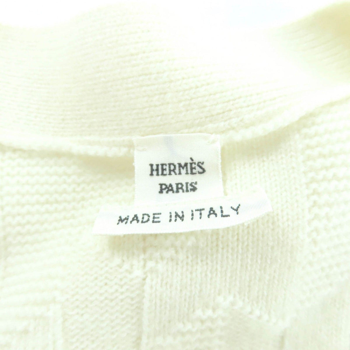 Hermes Wool 100% Belted H Motif Short Sleeve Knit Dress 38 — view 7
