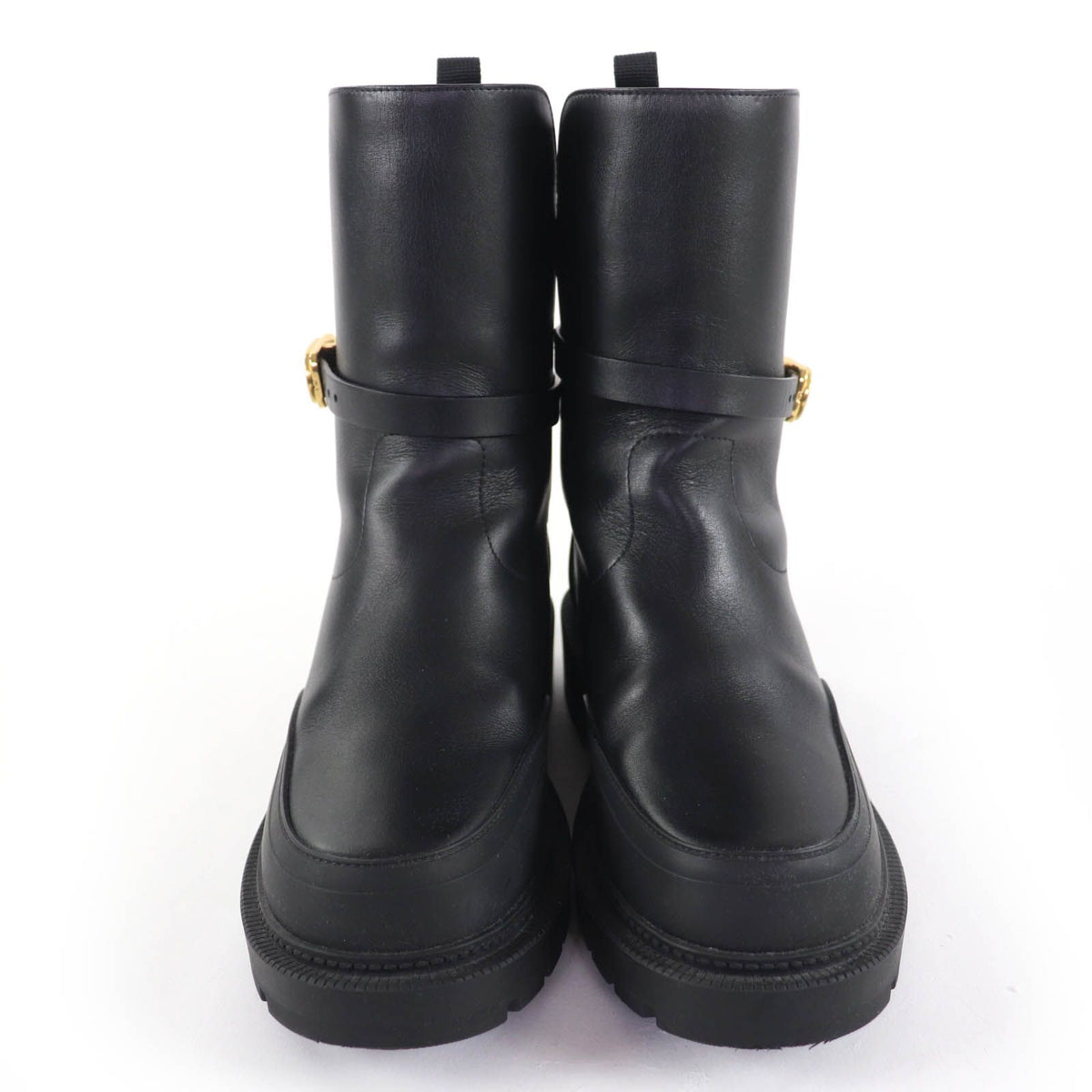 Dior Empreinte CD Logo Leather Short Boots Black — view 4